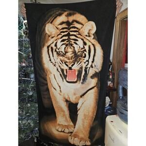 Tropical Escape Tiger Beach Towel Made in Brazil